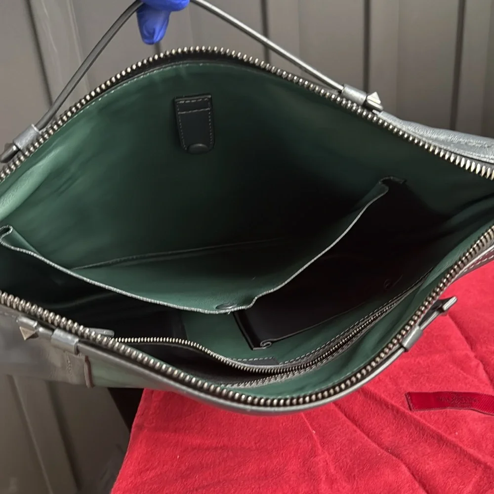 Valentino LIMITED EDITION Leather Laptop Bag – Authentic, Rare Italian Luxury